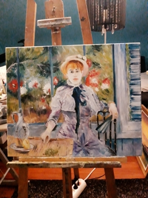 A la campagne, après le déjeuner - Berthe Morisot - Lucien Peintre