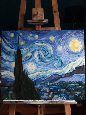 La nuit étoilée - Vincent Van Gogh - Lucien Peintre