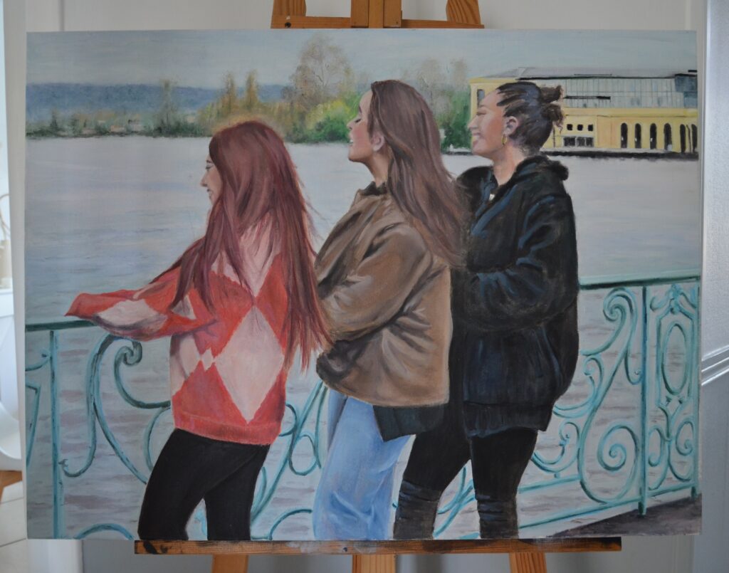 lucien-peintre-3-amies-jetee-enghien
