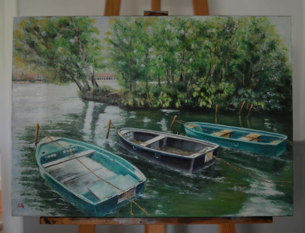 lucien-peintre-3-barques-ile-cygnes-enghien