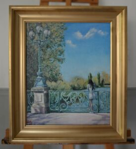 lucien-peintre-femme-brune-jetee-enghien