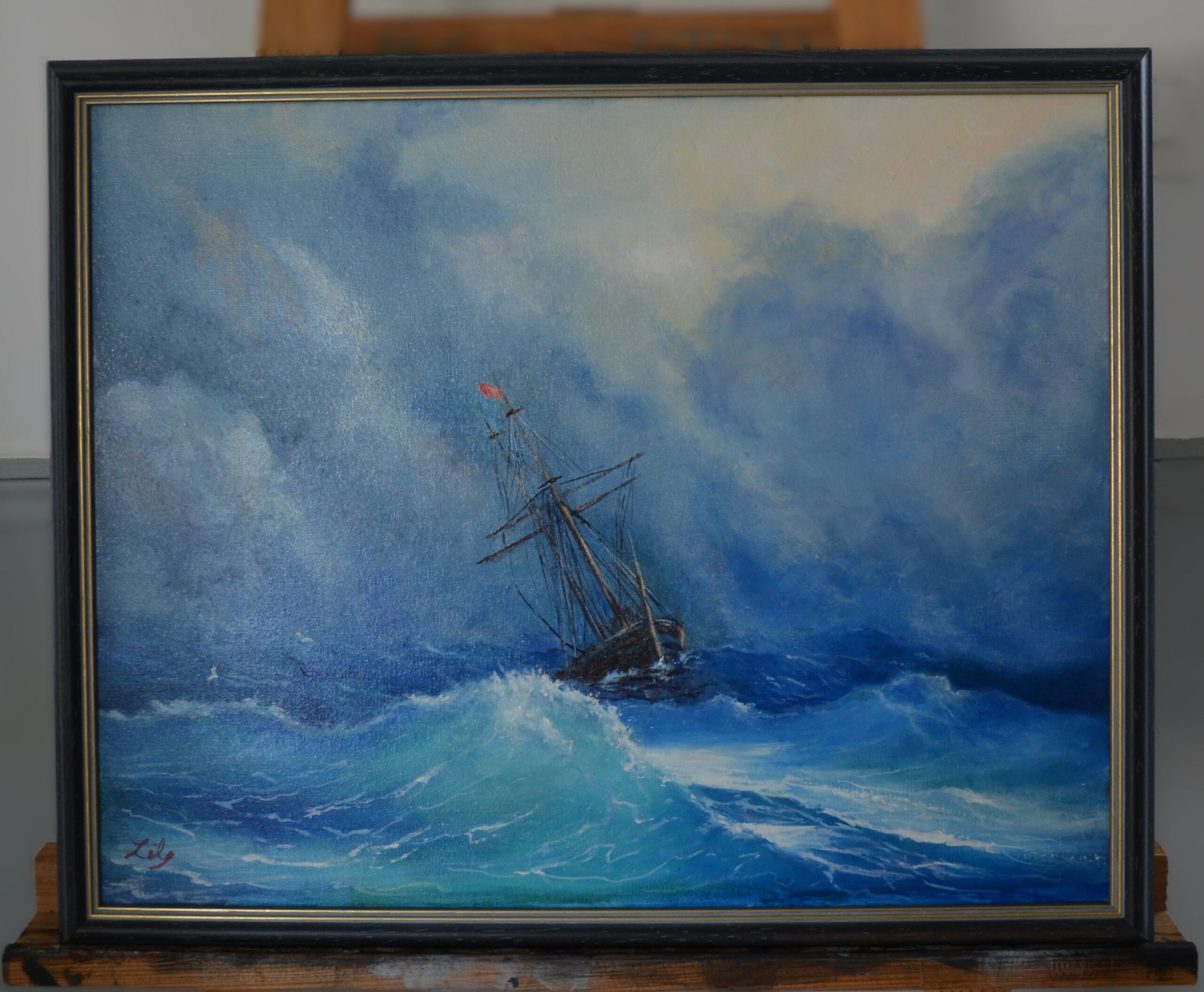 lucien-peintre-mer-dechainee