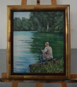 lucien-peintre-pecheur-lac-enghien