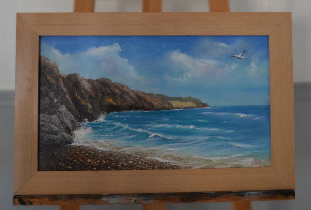 lucien-peintre-plage-galets